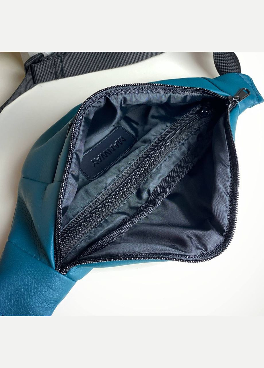 Матова сумка на пояс синя нагрудна бананка жіноча чоловіча Prime blue No Brand (293943093)