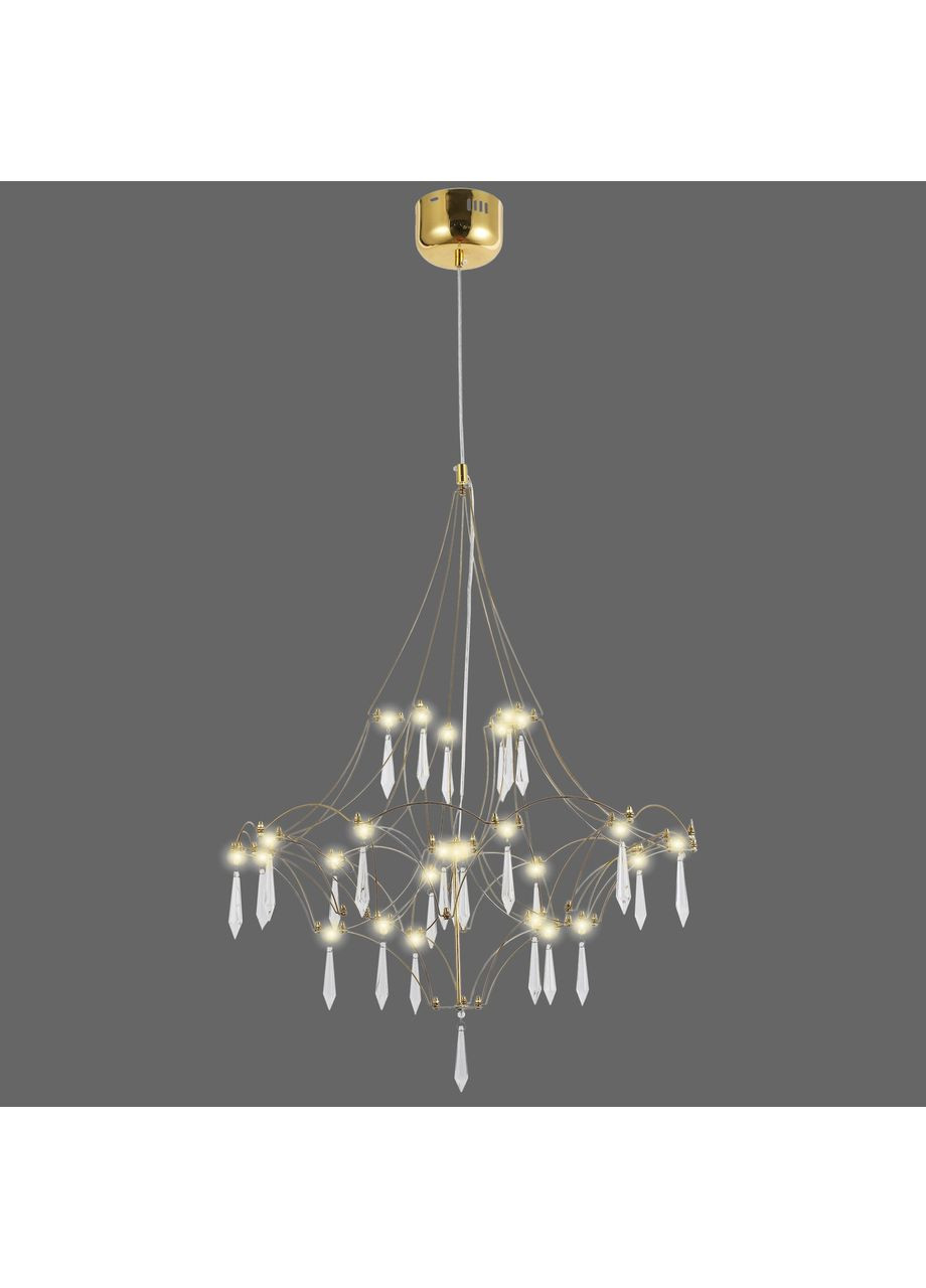 Люстра золота "CRYSTAL" арт-деко (918-L981 (600) GD) No Brand (370069919)