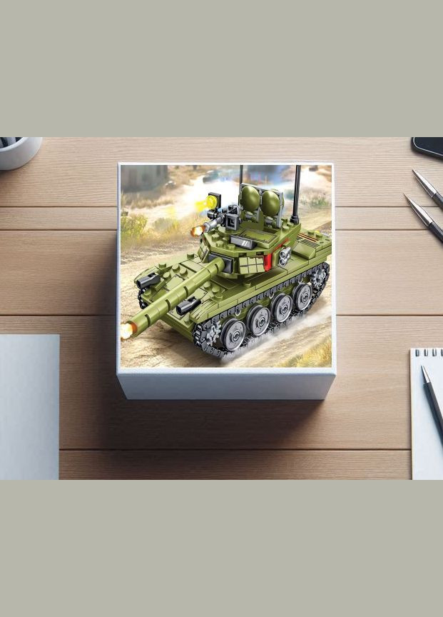 Конструктор танк 19 см 324 детали (516) No Brand (339680064)