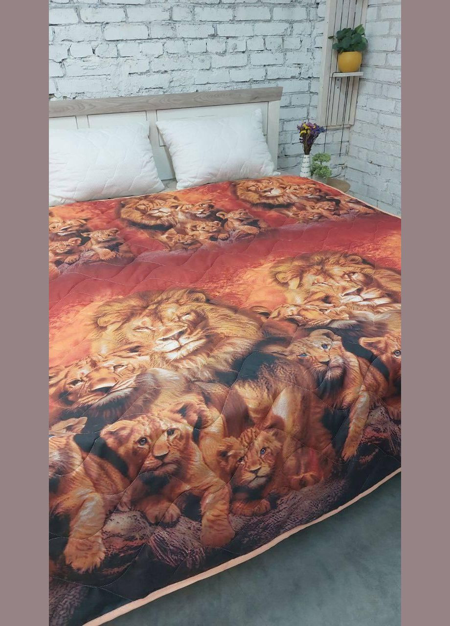 Одеяло лето хлопок Двуспальное 175х215 Оранж (П4Кlito-kovdra-001/13-02) No Brand (308754418)