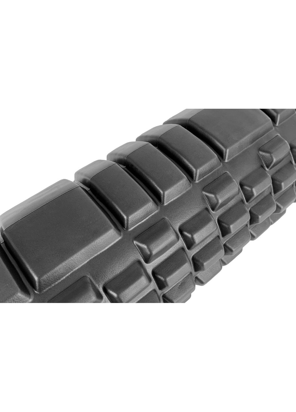 Масажний ролик Grid Roller 33 см v.1.1 міцний масажер (чорний) EasyFit (372162020)