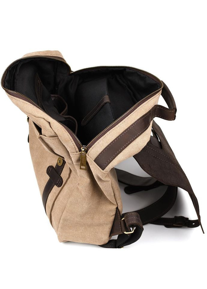 Рюкзак мужской для ноутбука из кожи и канвас RCS-3420-3md TARWA (306373261)