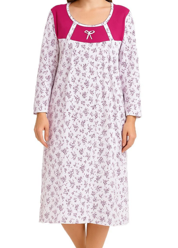 Жіноча нічна сорочка тепла на флісі бавовна (209) ANDIN (369000861)