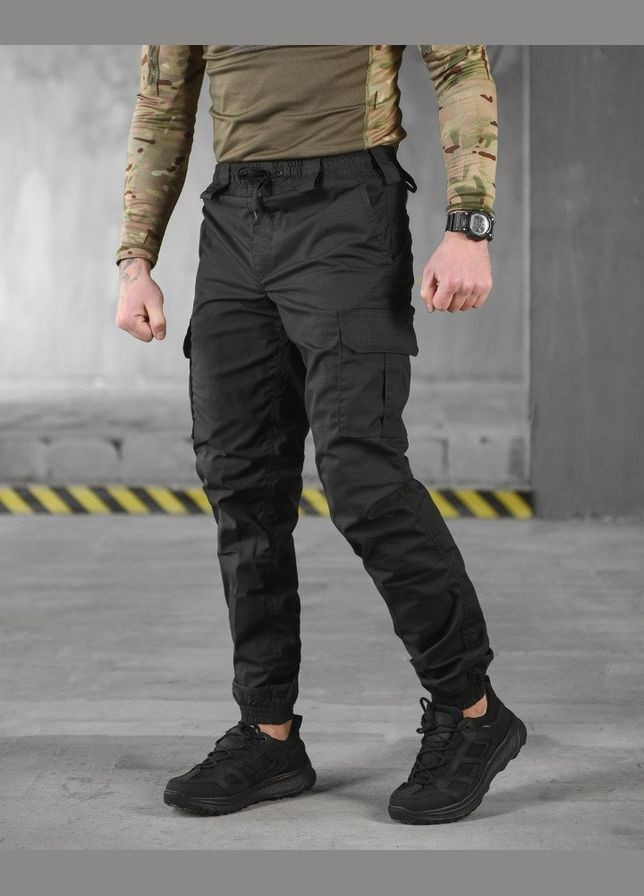 Тактические мужские штаны джоггеры черные No Brand (317349885)