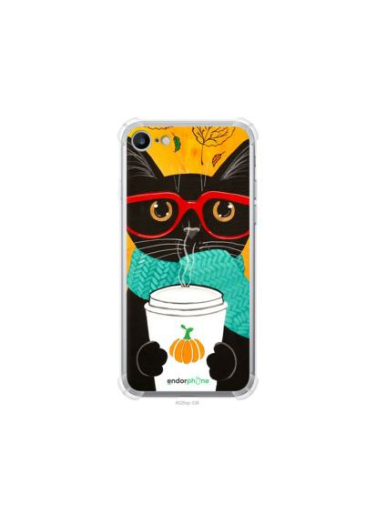 Чохол на iPhone SE 2022 Осінній кіт "4026sp-3737-2448" Endorphone (365809647)
