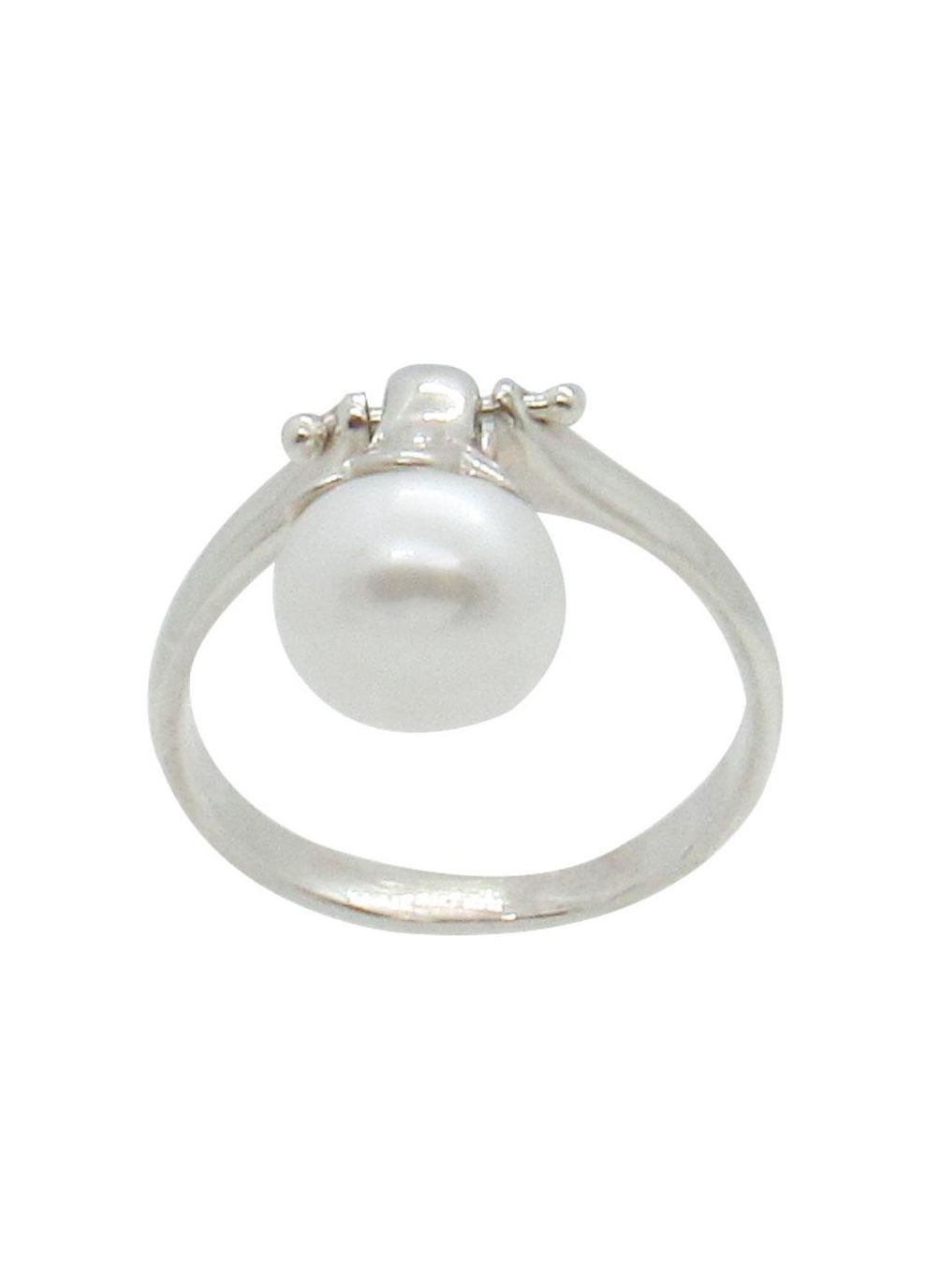 Серебряное кольцо с жемчугом "Перл" 18 No Brand (350667265)