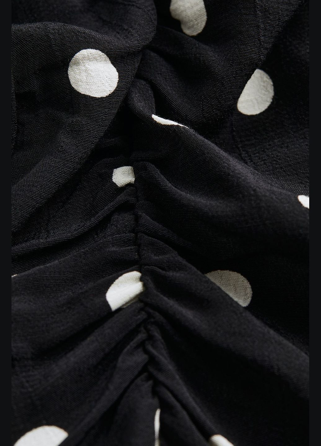 Черное повседневный платье H&M в горошек