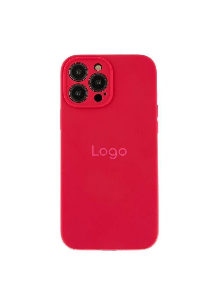 Чехол Silicone Case Full Size with Frame для iPhone 13 Pro 37.Rose Red No Brand (391199443)