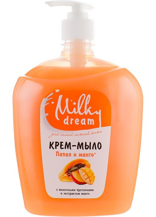 Жидкое мыло "Папая и манго" (флакон) 1000ml (446439-30151) Milky Dream (368623477)