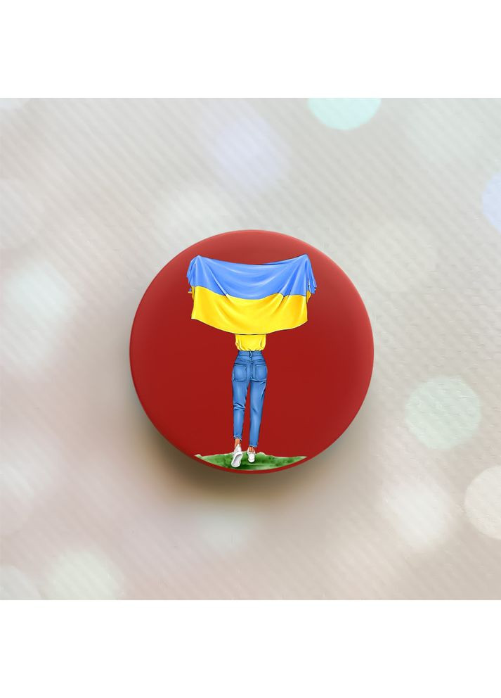 Держатель для смартфона / планшета попсокет Popsocket:: Девушка с флагом (принт 263) Creative (360705365)