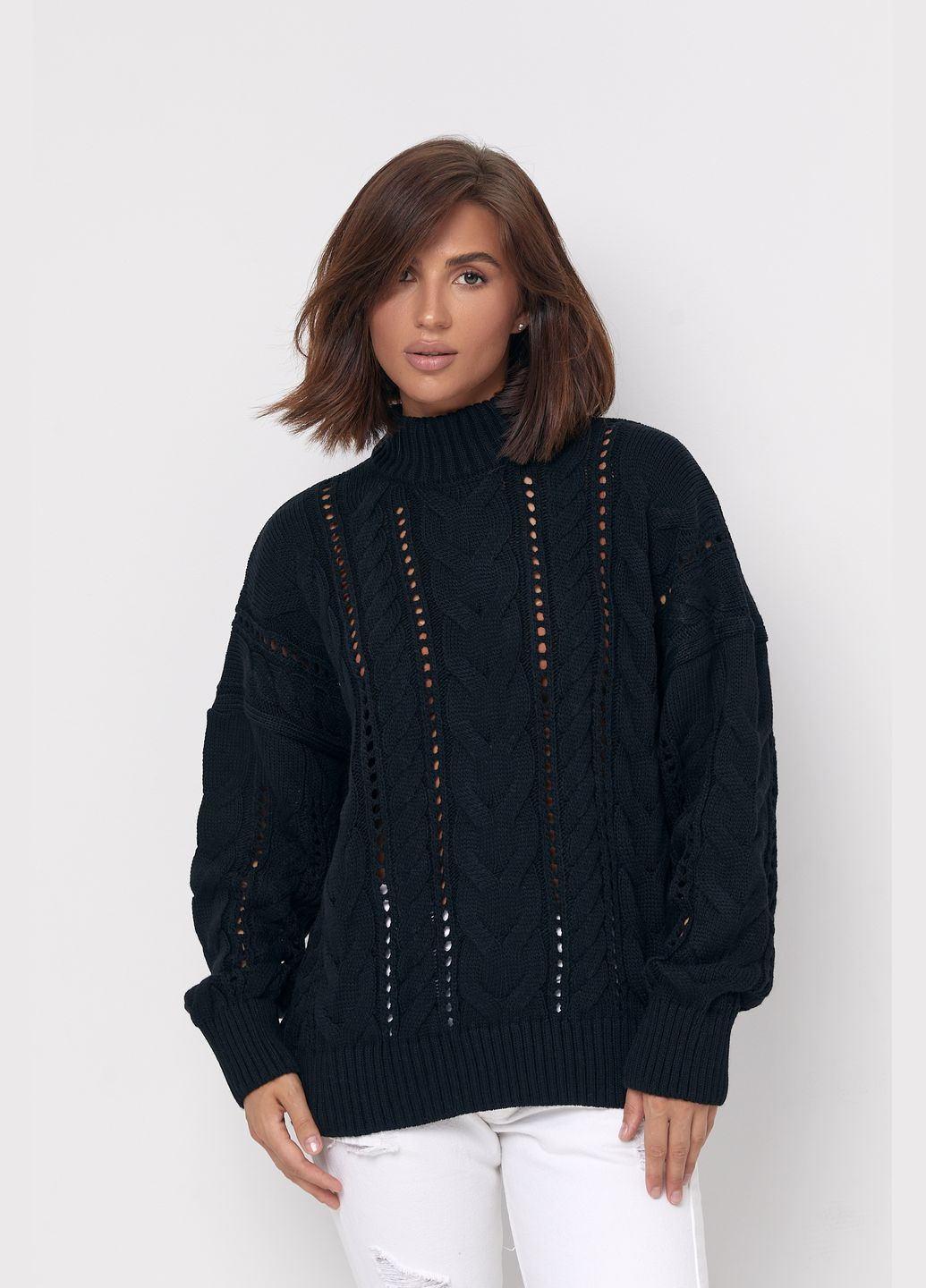 Чорний светр 241 чорний MarSe