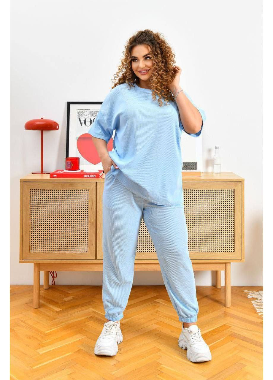 Костюм двойка с высокой посадкой More_bboutique Брючний костюм (353848571)