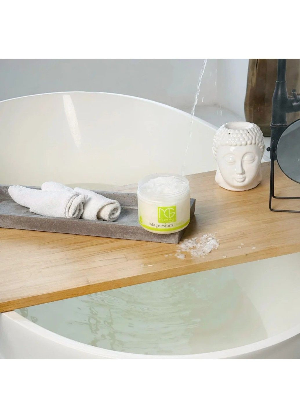 Соль для ванн 100% чистые магниевые хлопья 800 г Magnesium Goods (316307997)