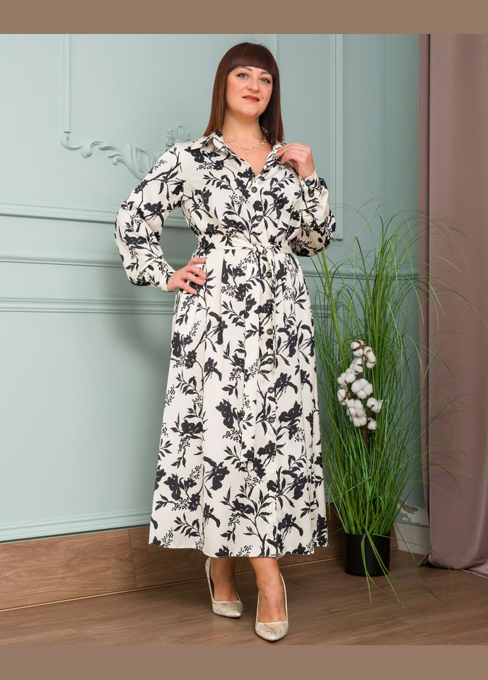 Молочное платье 14542-2 Alenka Plus