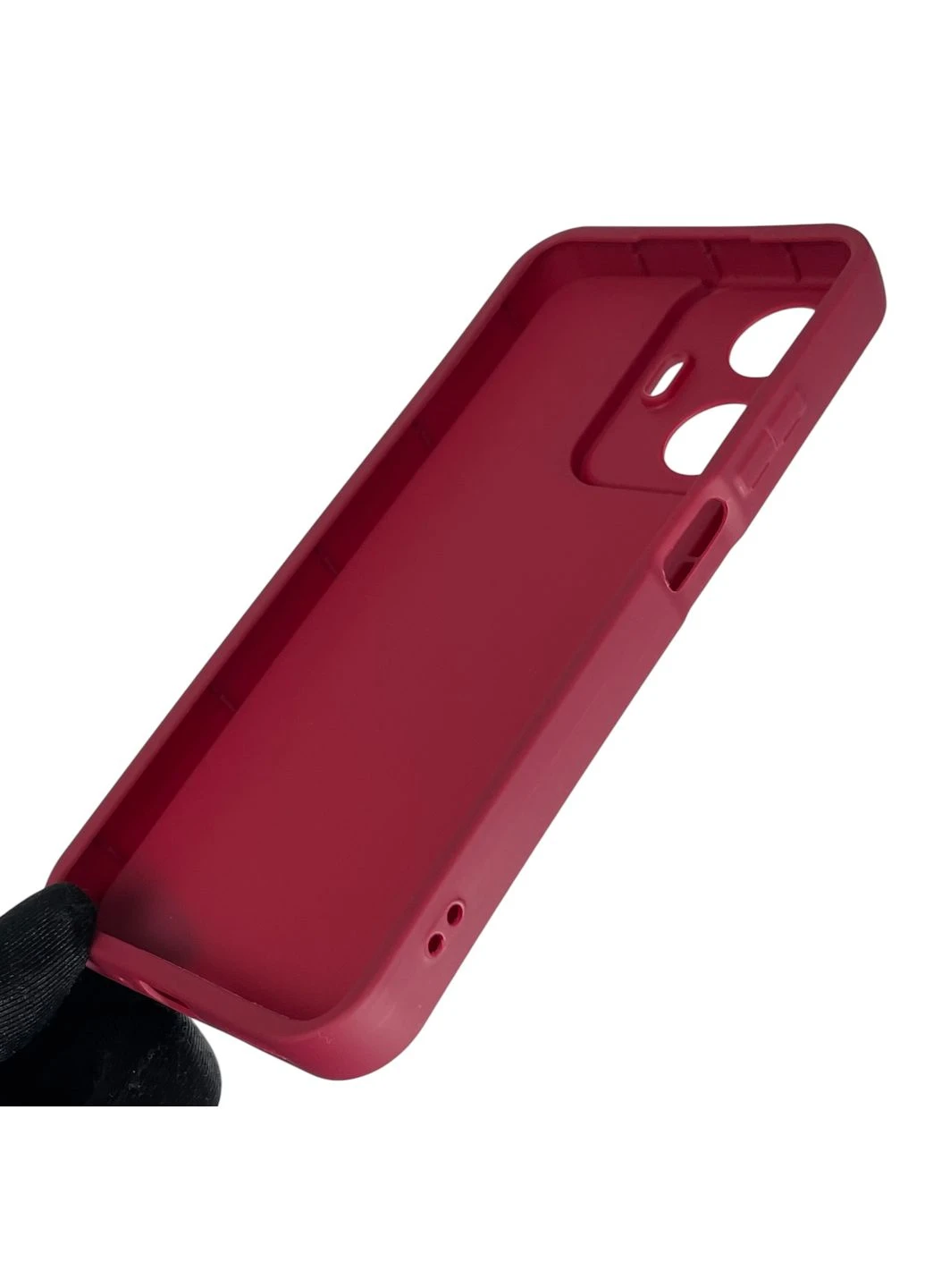 Чохол силіконовий Soft Touch з 3D принтом кумедний тед ведмідик для C55 бордовий (Повний захист камери) Realme (378976047)