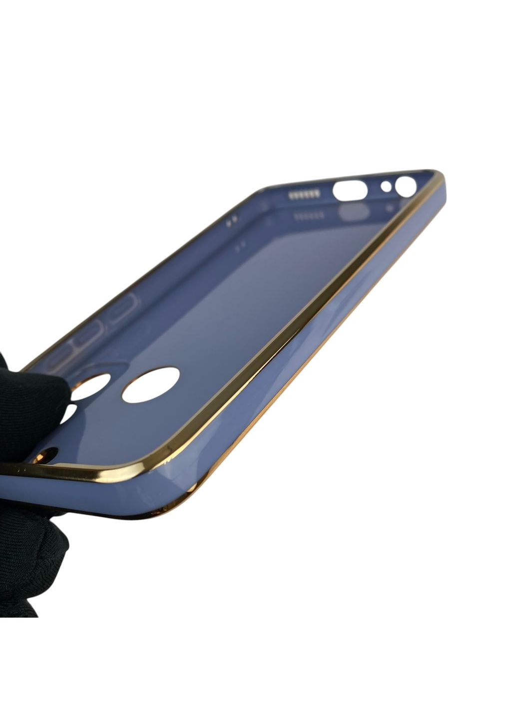 Чехол для POP 5 LTE BD4i с защитой камеры с золотой окантовкой на техно поп 5 лте синий gs1 Tecno (366234630)