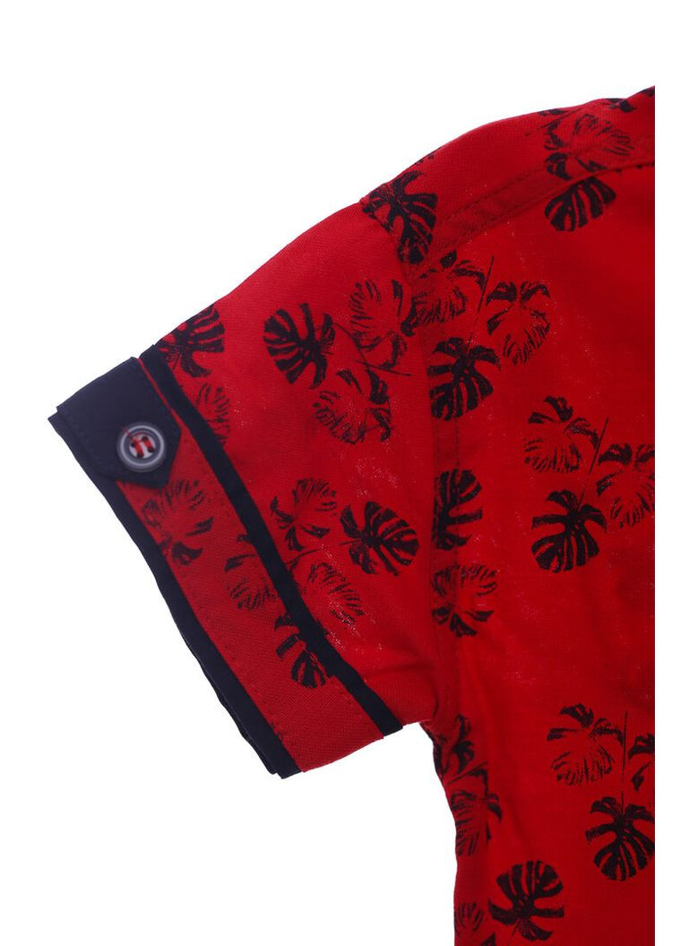 Красная повседневный рубашка с цветами BABYKROHA