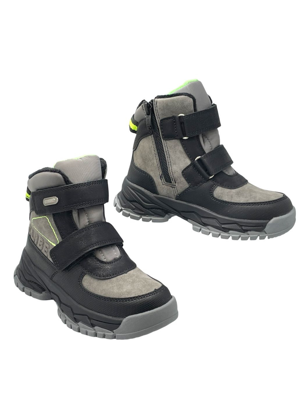 Серые повседневные зимние зимние ботинки Clibee