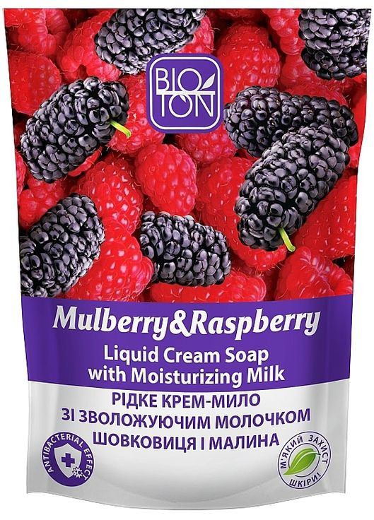 Жидкое крем-мыло "Шелковица и малина" (дой-пак) Active Fruits "Mulberry & Raspberry" Soap 1000ml (409001-31156132) BIOTON COSMETICS (368647762)