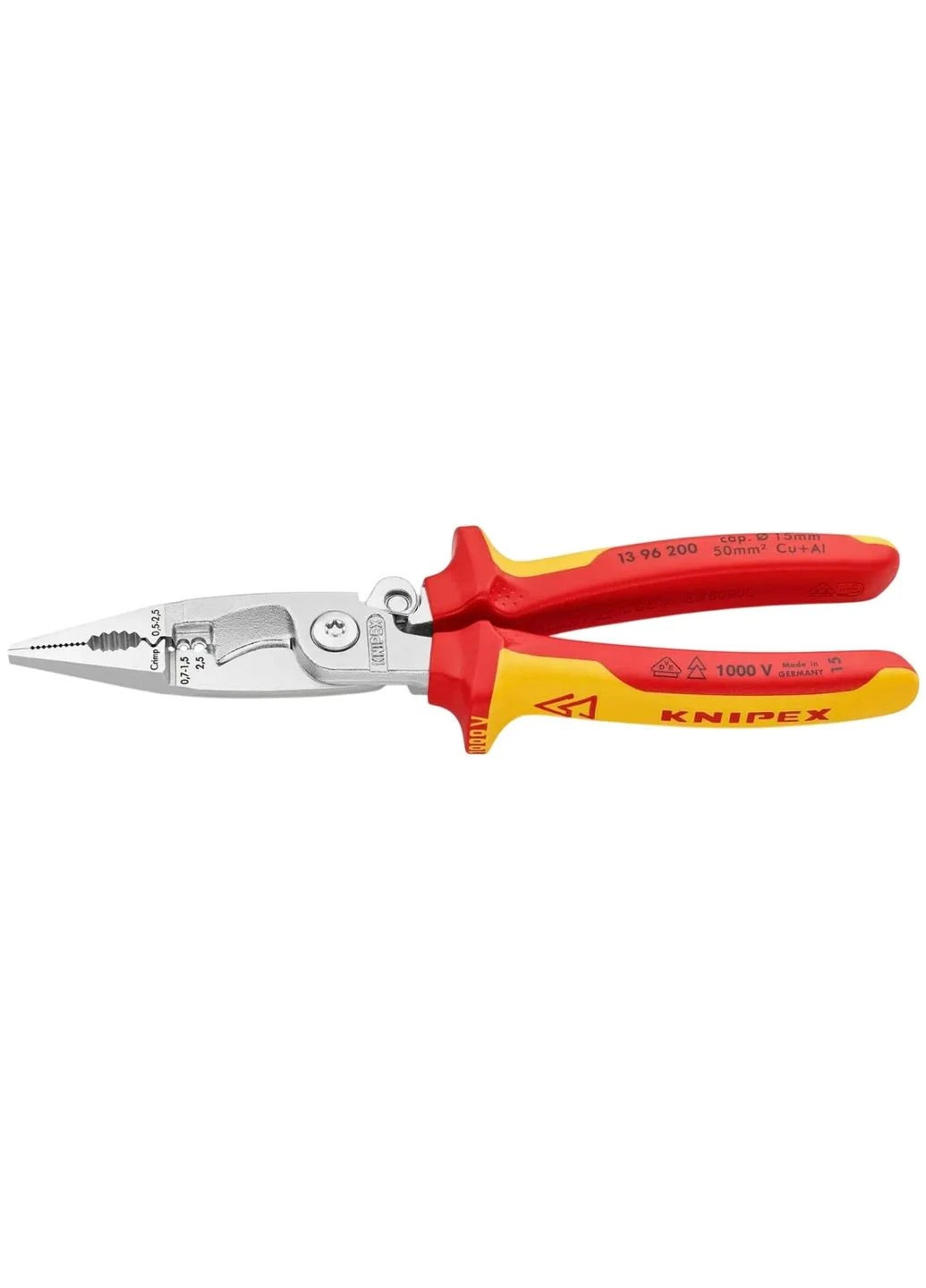 Кліщі багатофункціональні KNIPEX сталь 200мм діелектричні Milwaukee (393748211)