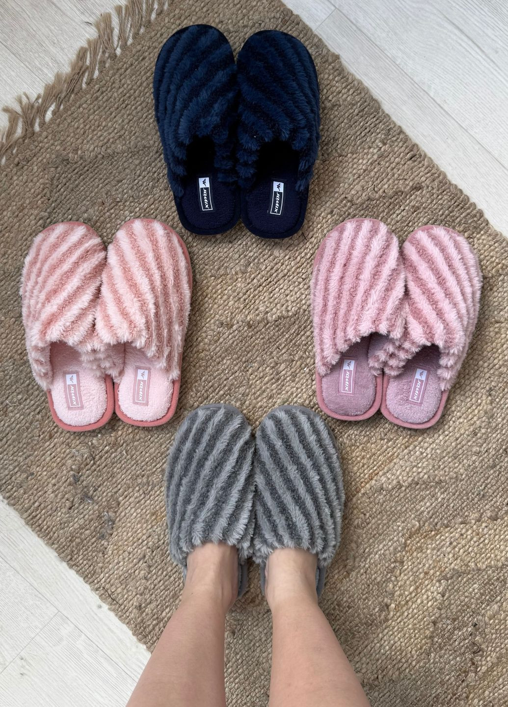 Пудровые домашние тапочки арт. 0169 VIDCHUY