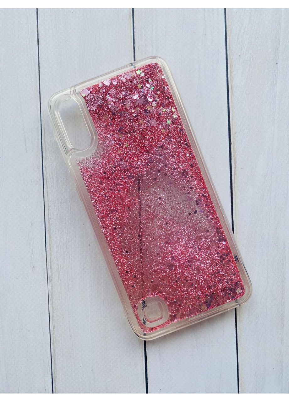 Силіконовий чохол з блискітками, що переливаються, для Samsung A10 (2019) A105 Рожевий Creative (360712191)