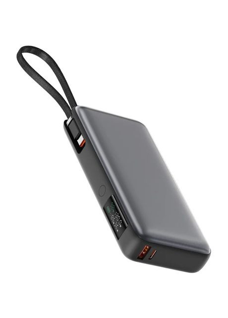 УМБ 20000mAh 130W PD,QC3.0 USB-A+USB-C In/Out,build-in cable M22 Gray Acefast (360605221)