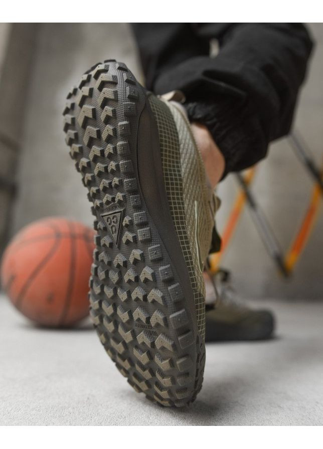 Оливковые (хаки) летние мужские кроссовки nk хаки 4 No Brand