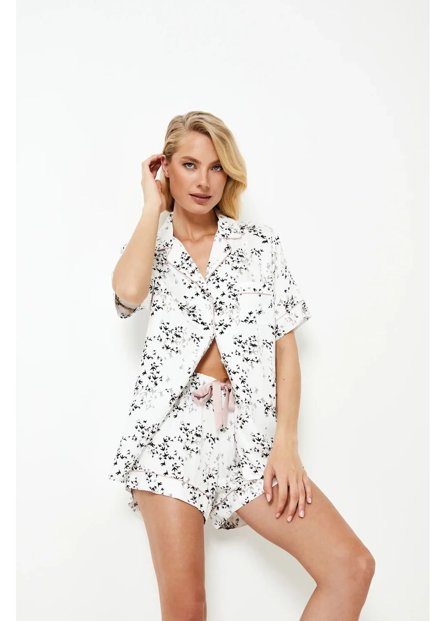 Біла всесезон жіноча піжама zillie pajama short Aruelle