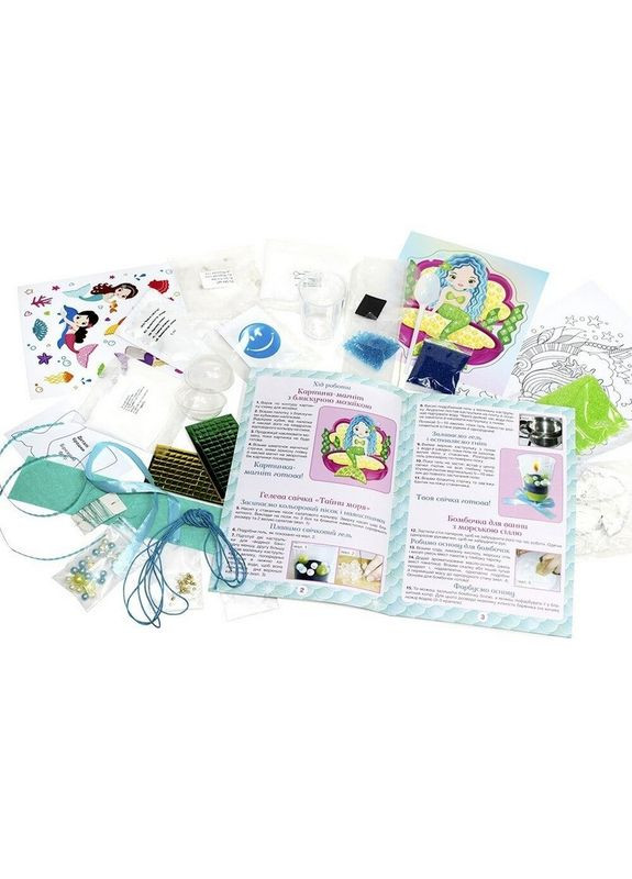 Великий набір для творчості "Я люблю русалок" 10100541, 8 виробів своїми руками Ranok Creative (371133178)