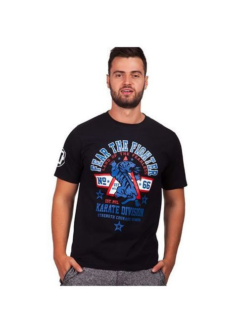 Черная футболка мужская karate kt-42, (06508067) FDSO