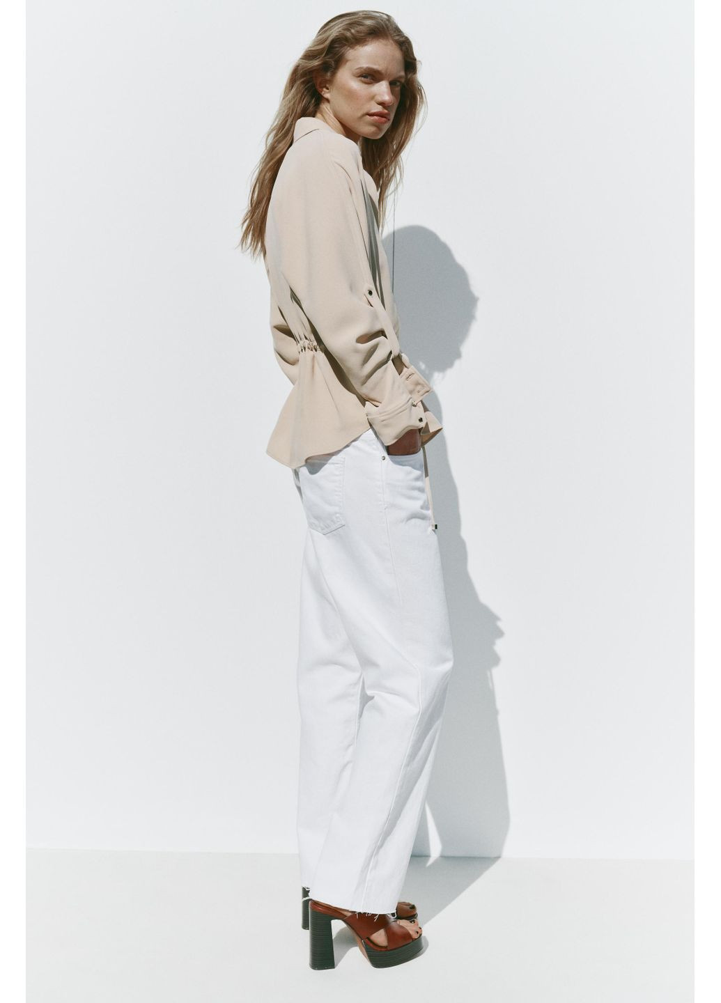 Крепова сорочка-сафарі Zara (356675489)