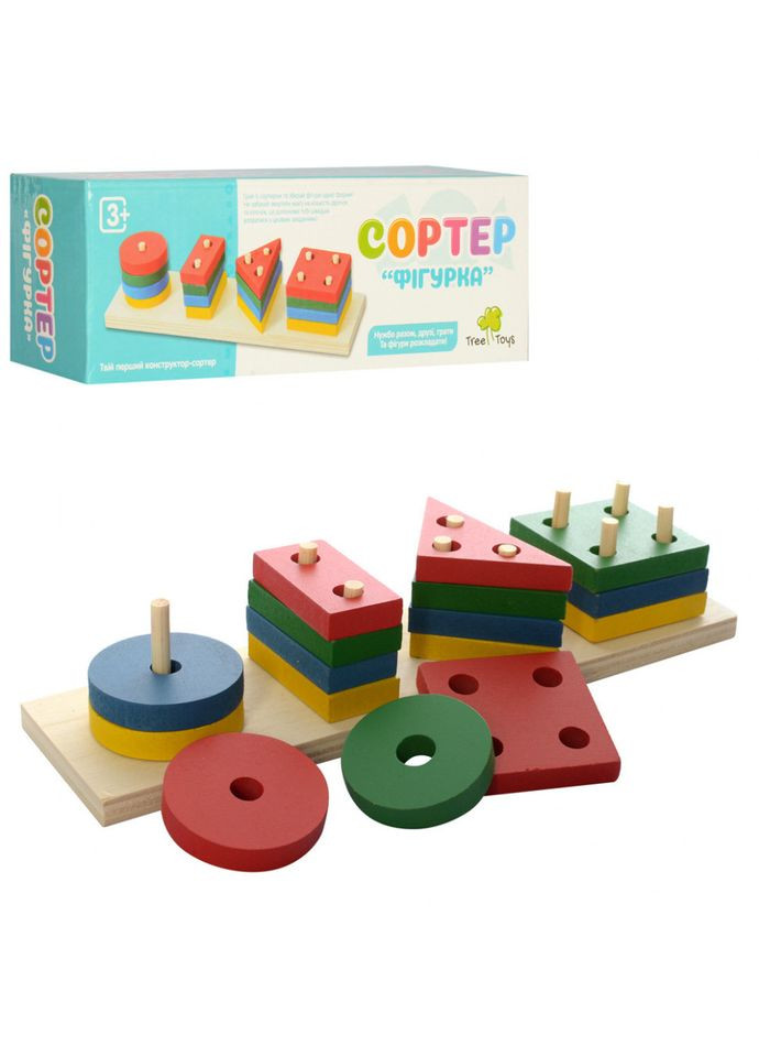 Развивающая игрушка Геометрика MD 0715 деревянная Tree Toys (365640314)