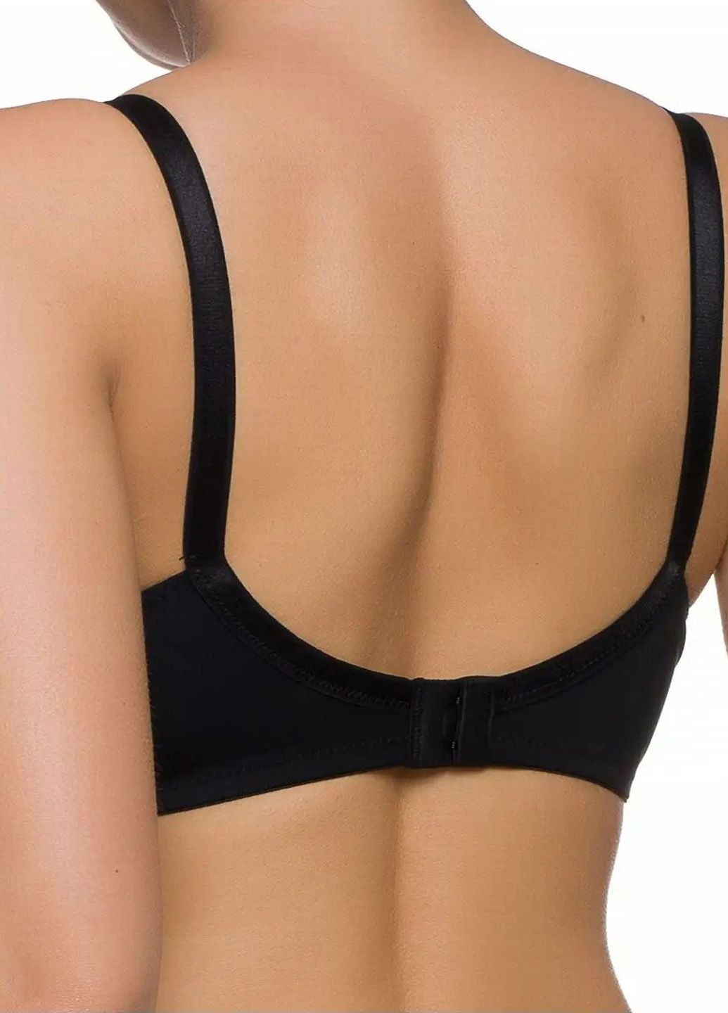 Чёрный бюстгальтер Naturana
