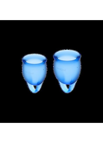 Набір багаторазових менструальних чаш Feel Confident медичний силікон, 15 мл та 20 мл Satisfyer (303893970)