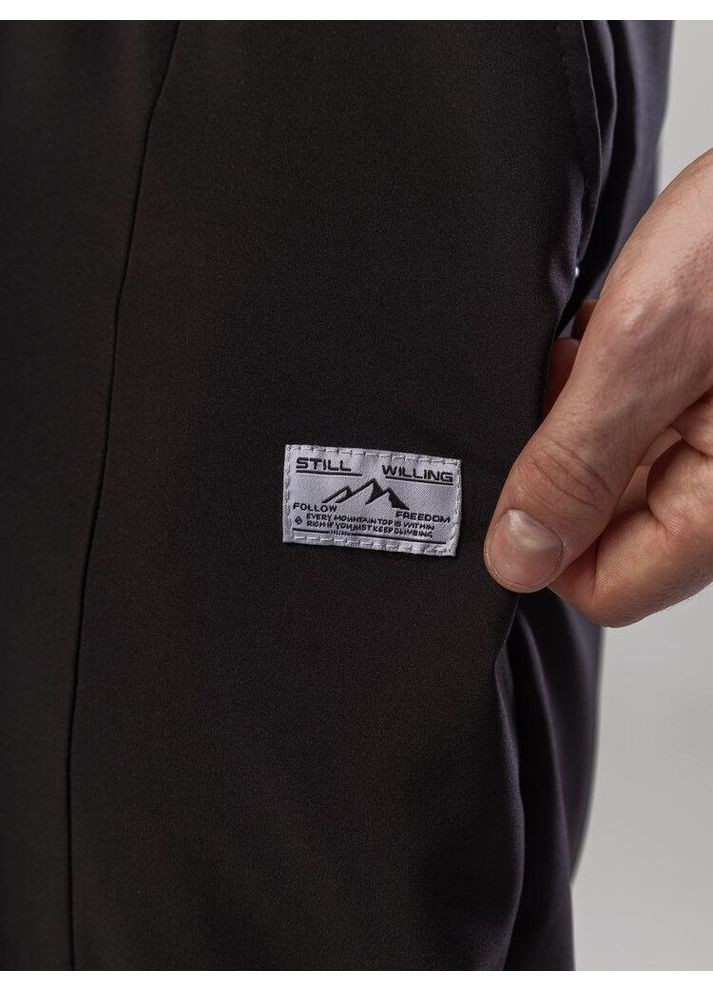 Черные повседневный демисезонные брюки No Brand