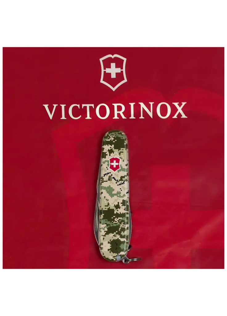 Ніж Spartan Army 91 мм Піксель + Лого (1.3603.3_W3941p) Victorinox Spartan Army 91 мм Піксель + Лого (410020895)