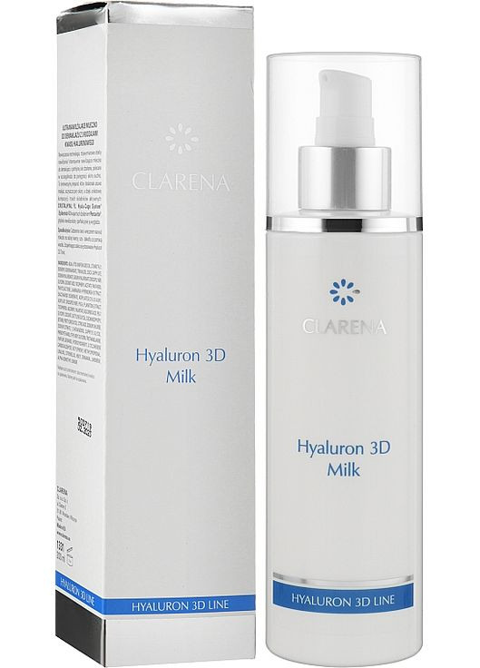 Ультраувлажняющее молочко для демакияжа с тремя видами гиалуроновой кислоты Hyaluron 3D Milk 200ml (123391-15269) Clarena (368649552)