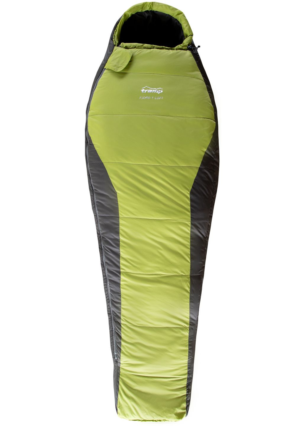 Спальний мішок Fjord Long кокон правий green/grey 225/80-50 UTRS-094L-R (UTRS-094L-R) Tramp (316535033)