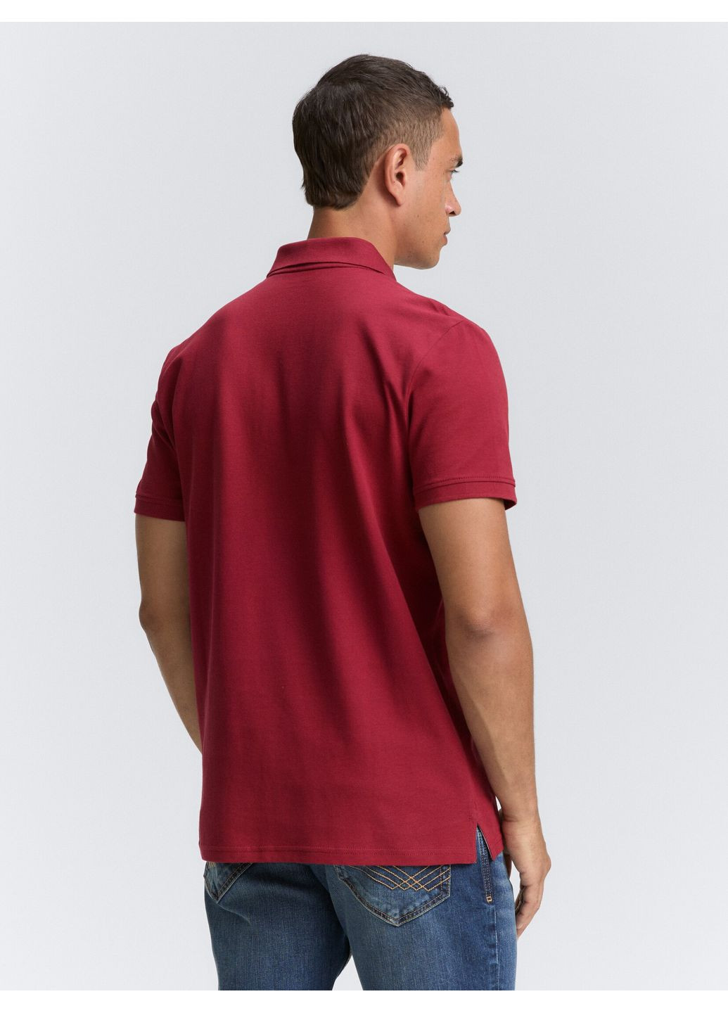 Красная футболка-поло для мужчин Tom Tailor
