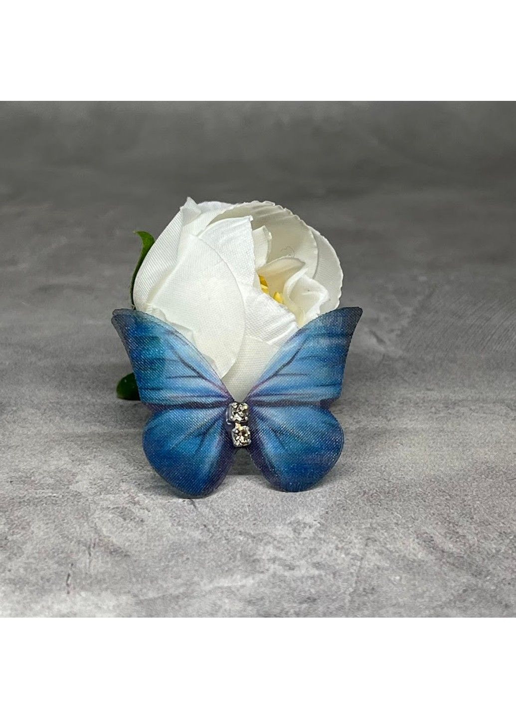 Метелик шифоновий (двошаровий), розмір ≈ 3,5*2,8 см, арт 018088, 1 шт No Brand (327878253)