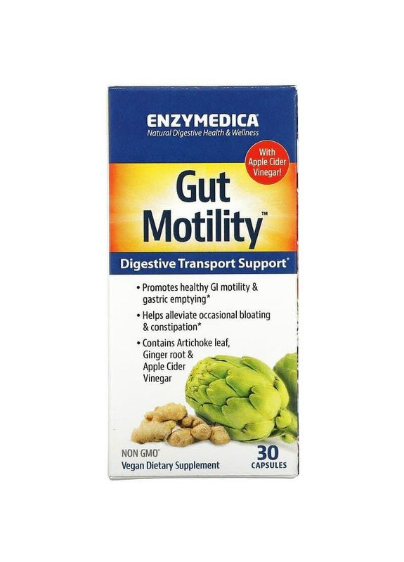 Поддержка моторики ЖКТ и пищеварения EnzymedicaGut Motility 30 капс Enzymedica (357342323)