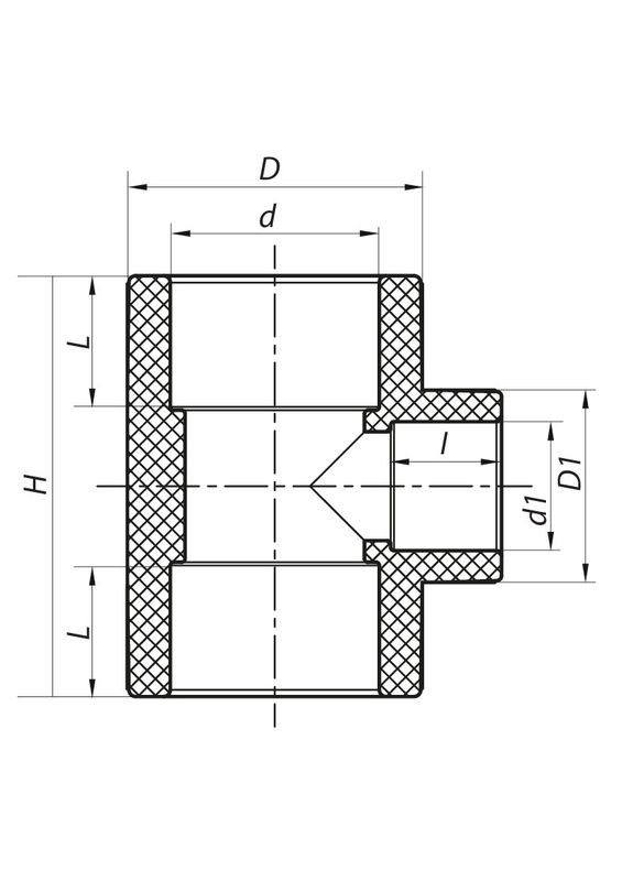 Трійник редукційний 110x50x110 PPR K0227.PRO (KP2592) KOER (315442126)