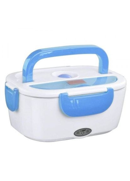Автомобільний ланч-бокс з підігрівом Electronic Lunchbox від прикурювача термос для їжі 1 л Синій No Brand (322222750)