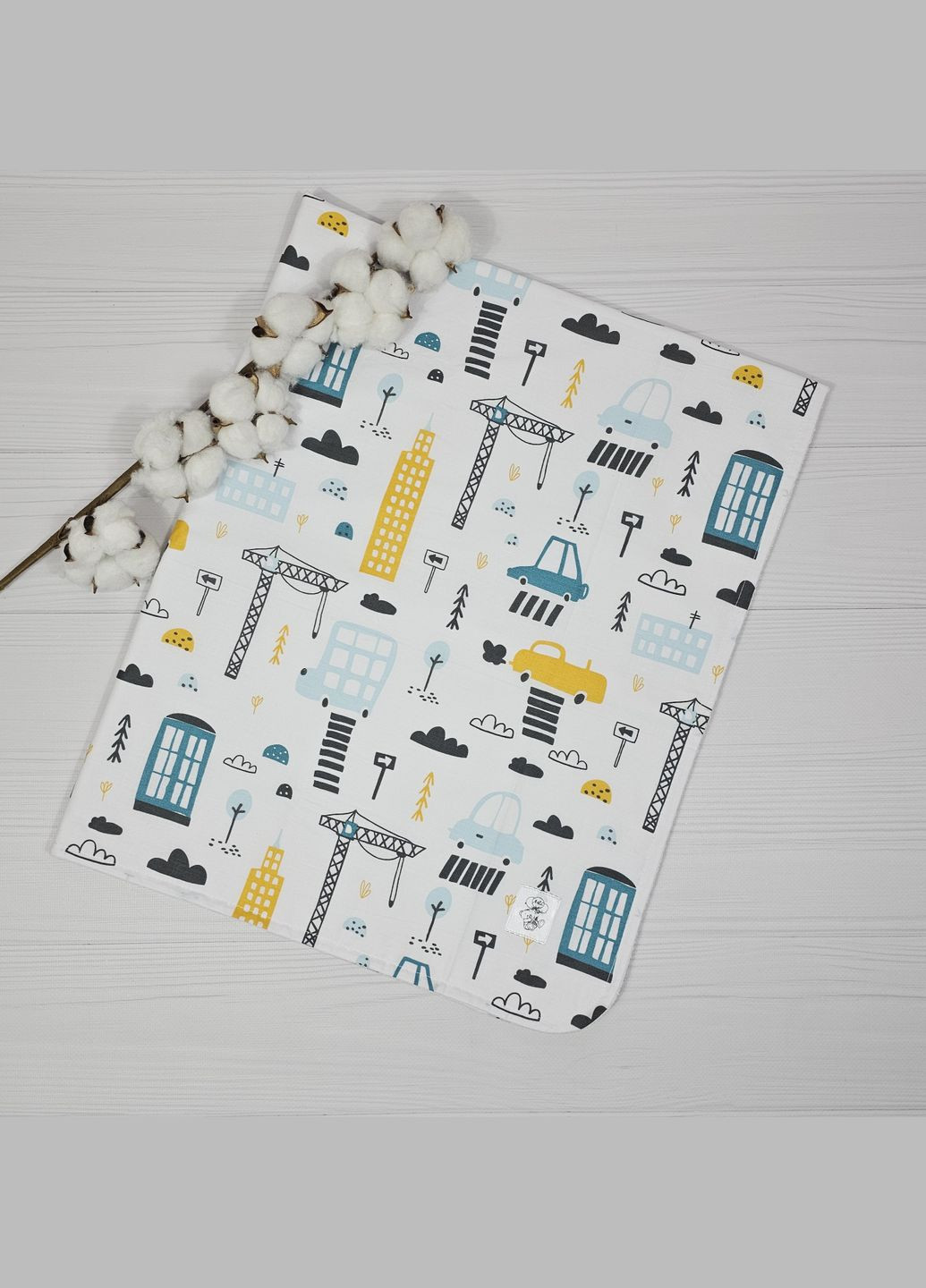 Набор для новорожденного: 4 пеленок, плед и полотенце a.l.babybox Паровозик No Brand (333834560)