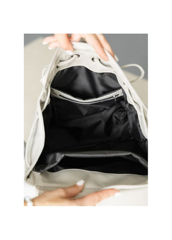 Жіночий рюкзак Loft LN сірий шовк Sambag (339041360)