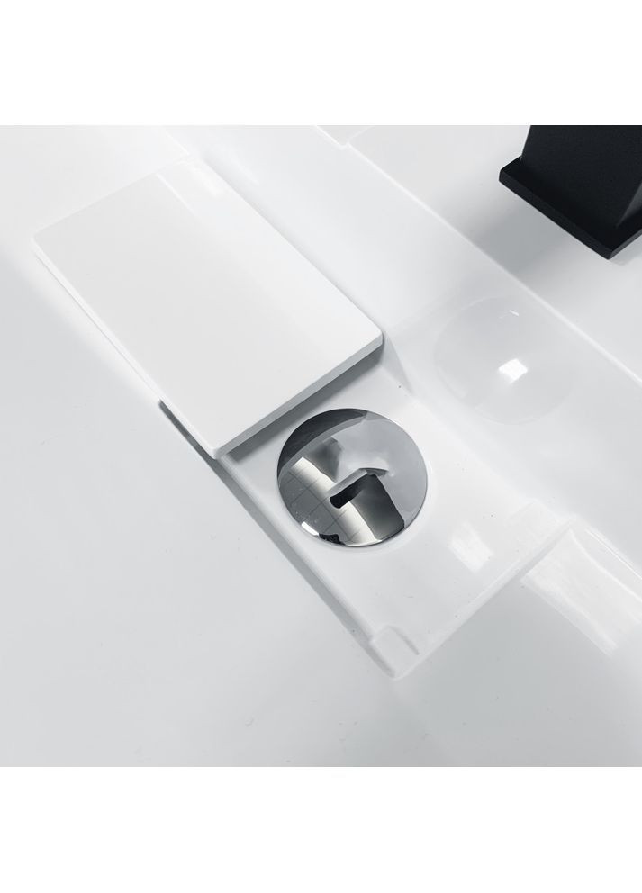 Умивальник 1000х455мм, з отвором для змішувача/переливу, прямокутний VISION Білий (357201000455) Adamant (373006131)