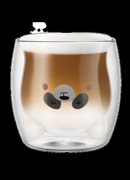 Стакан с двойным стеклом Guten Morgen 250 мл Панда (RG-0001/250 P) Ringel (316455764)