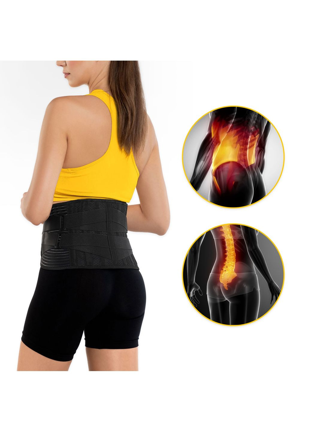 Пояс (бандаж) для поперекового відділу хребта Size XL (P-5907739317575) 4FIZJO (301842117)