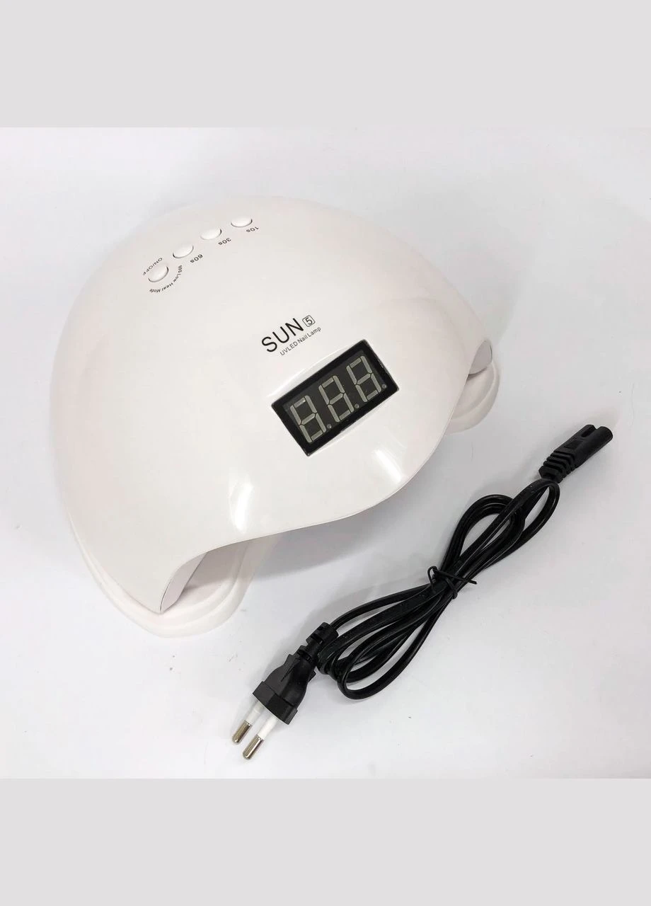 Лампа SUNUV SUN 5 PLUS 48W WHITE UV/LED для полімеризації, Професійна лампа для нігтів з таймером No Brand (401416740)